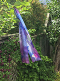 Purple maple silk scarf - Soierie Huo