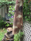 Brown maple silk scarf - Soierie Huo