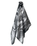 Square grey cast silk scarf - Soierie Huo