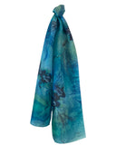 Silk scarf Ara silk marine bloom - Soierie Huo