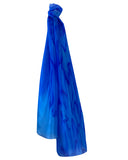 Ultramarine wave silk scarf - Soierie Huo