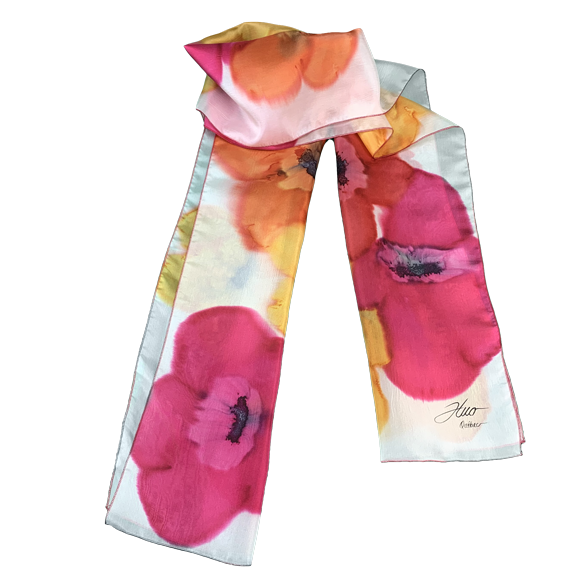 Tutti Frutti silk scarf - Soierie Huo