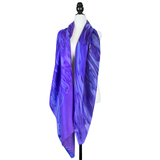 Purple cast silk sarong - Soierie Huo