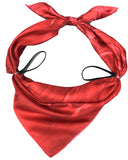 Mask, Red Silk Cast Face Cover - Soierie Huo
