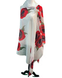 Silk sarong Poppy - Soierie Huo